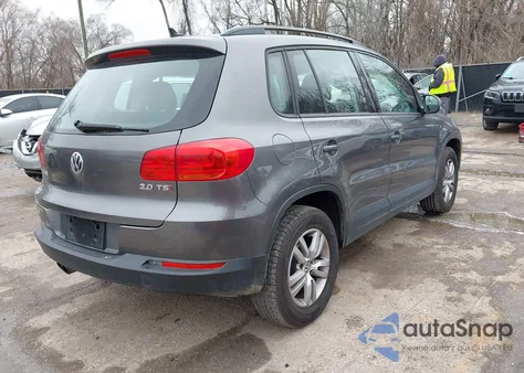 2015 Volkswagen Tiguan S from USA, damaged, VIN WVGAV7AX1FW561352